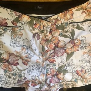 The 5” short. White House black market brand floral shorts. Size 10